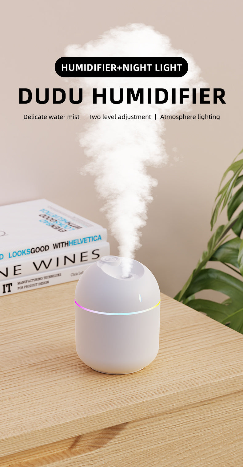 270ML Air Humidifier Cool Mist Aroma Diffuser LED Night Light  power-off protect USB Humidificador For Home Office fabbinventora.com
