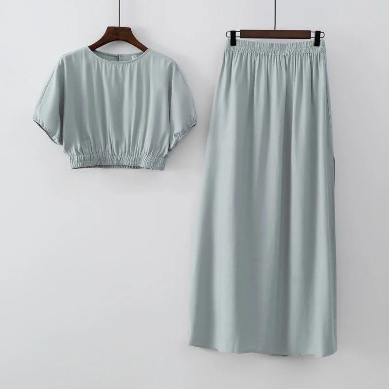 2025 Women Fashion Summer Top Shirt Two Peice Clothing Set White Black fabbinventora.com