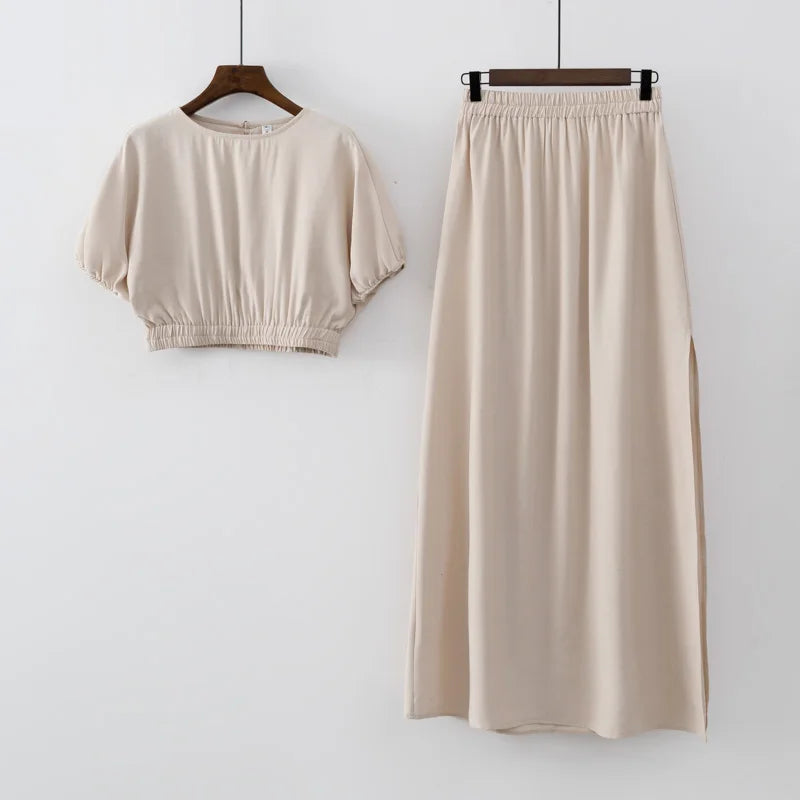 2025 Women Fashion Summer Top Shirt Two Peice Clothing Set White Black fabbinventora.com