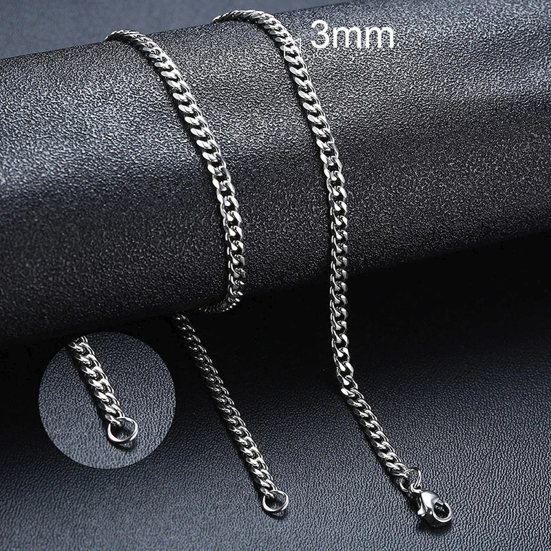 Vnox Cuban Chain Necklace for Men Women,Basic Punk Stainless Steel Curb Link Chain Chokers,Vintage Gold Color Solid Metal Collar fabbinventora.com