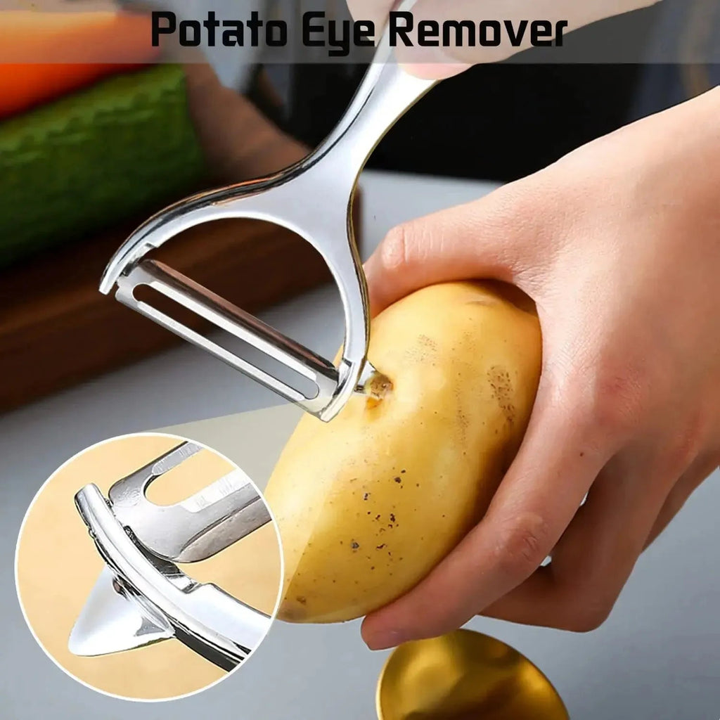 1PC Stainless Steel Vegetable Peeler Potato Peeler Multi-function Carrot Grater Fruit Tools Kitchen Accessories Cuisine Pelador fabbinventora.com