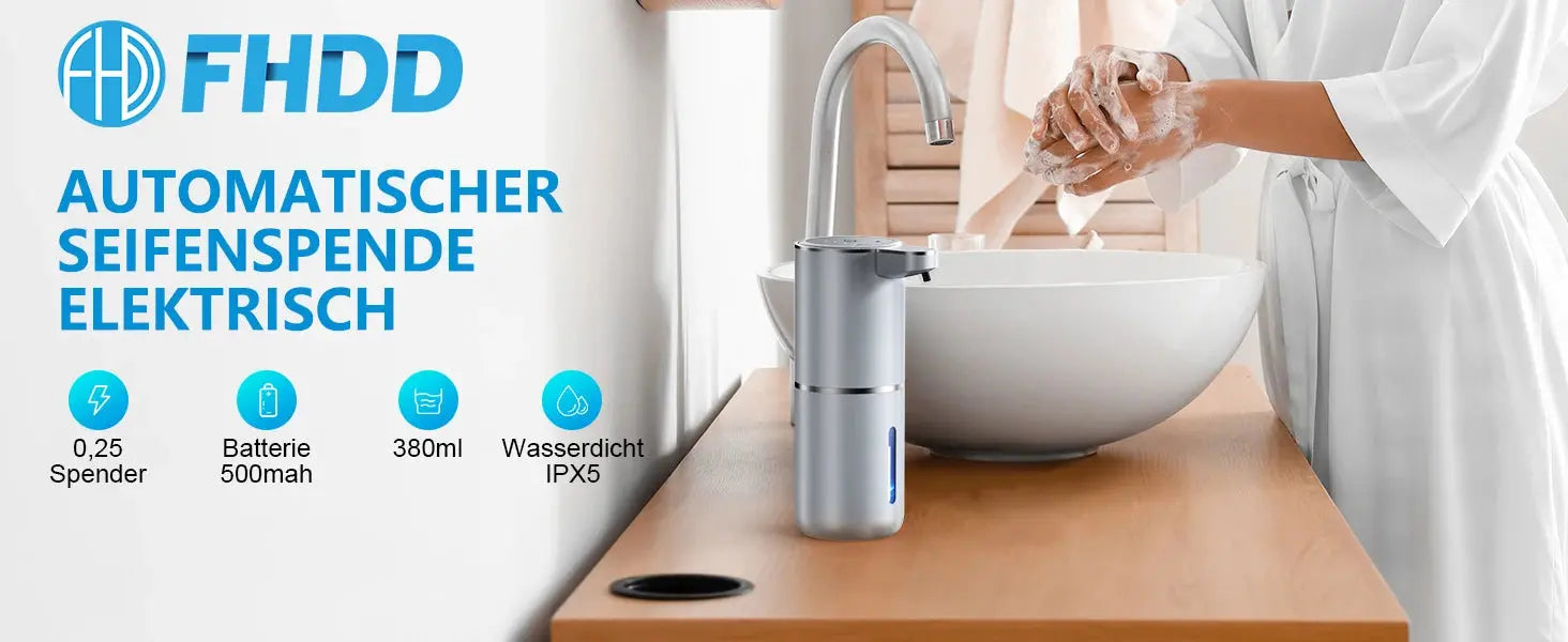 Soap dispenser for bathroom kitchen 380ml Touchless Sensor Smart Washing Hand 4 Level Adjustable automatic Foam Soap Dispenser fabbinventora.com