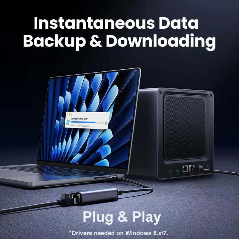 2500Mbps USB 3.0 Type-C To RJ45 Network Card 2.5G Adapter Gigabit Ethernet Converter Lan Hub For PC Laptop For Windows 8.1/10/11 fabbinventora.com