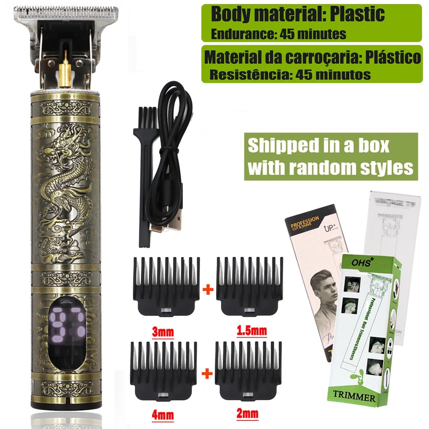 T9 Hair Clipper Repair Beard Shaving Body Hair Trimmer Clippers Electric Machine Men Haircut Machine 0mm Barber Shaver fabbinventora.com