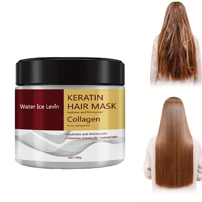 Collagen Keratin Hair Mask Dual Oil Control Moisturizer Conditioner Soft Smooth Frizz Damaged Repair Revitalize Hair Care fabbinventora.com