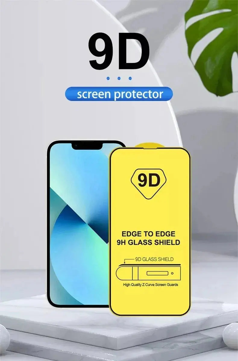 1-4PCS 9D Protective Glass For iPhone 16 15 11 12 13 14 Pro Max 15Plus Screen Protector For iPhone XR X XS MAX Tempered Glass fabbinventora.com