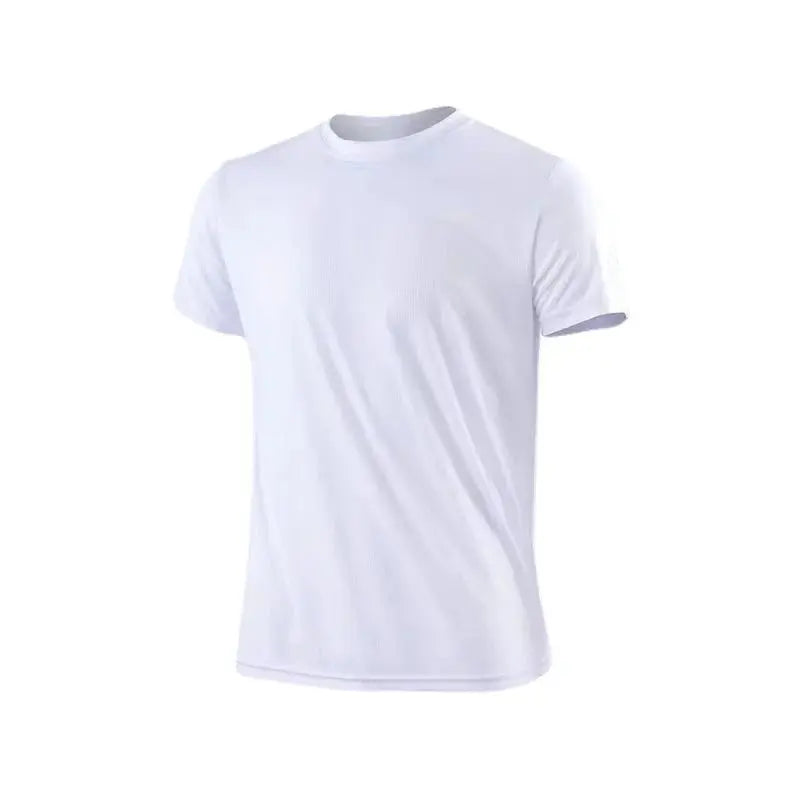 Men's Quick Dry Short Sleeve Gym Running Moisture Wicking Round Neck T-Shirt Training Exercise Gym Sport Shirt Tops Lightweight fabbinventora.com