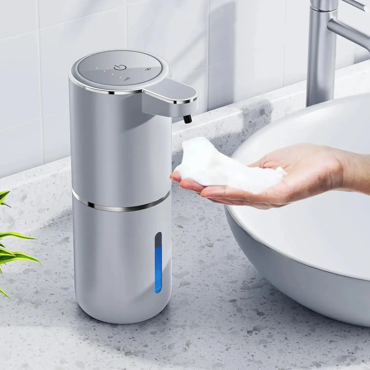 Soap dispenser for bathroom kitchen 380ml Touchless Sensor Smart Washing Hand 4 Level Adjustable automatic Foam Soap Dispenser fabbinventora.com