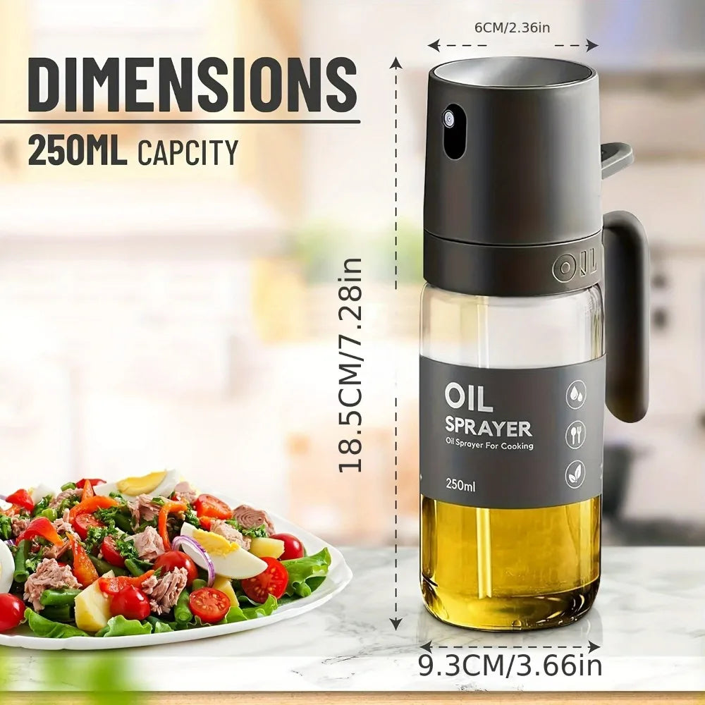 Glass oil spray bottle cruet dispenser sets kitchen gadgets accessories extra virgin olive spray oil sprayer for camping fabbinventora.com