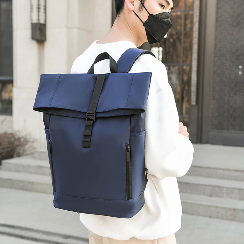 Men waterproof laptop backpack with large capacity for travel school and work