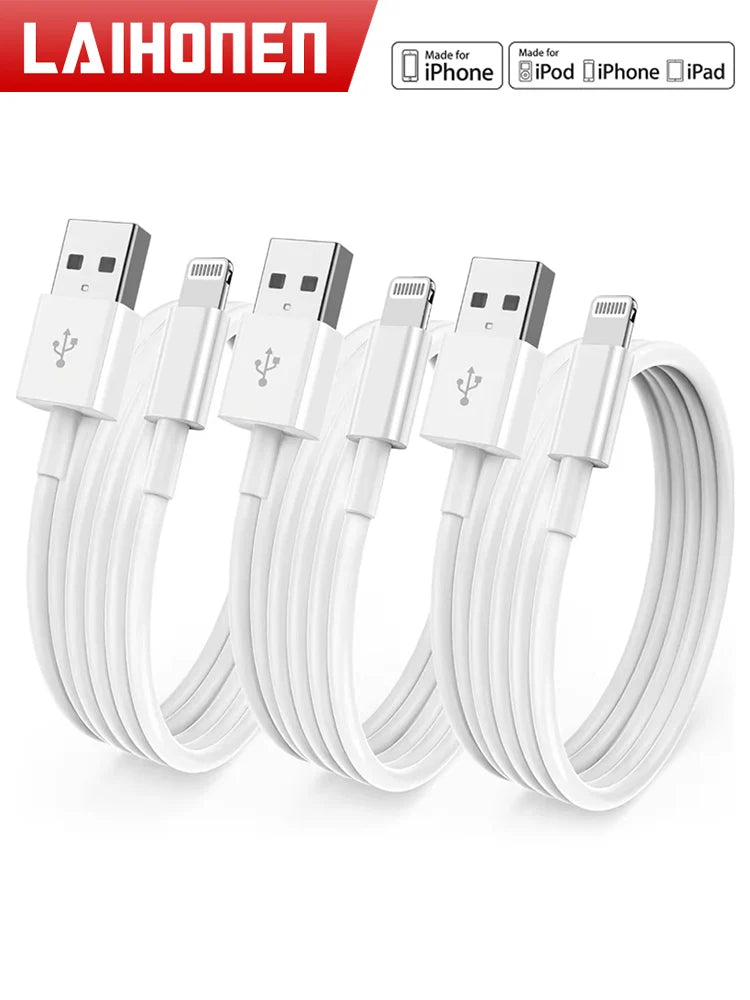 3pcs 1pc for iPhone charger cable lightning data cable original  MFi certified USB A charging cable suitable for iPhone 13 12 1 fabbinventora.com