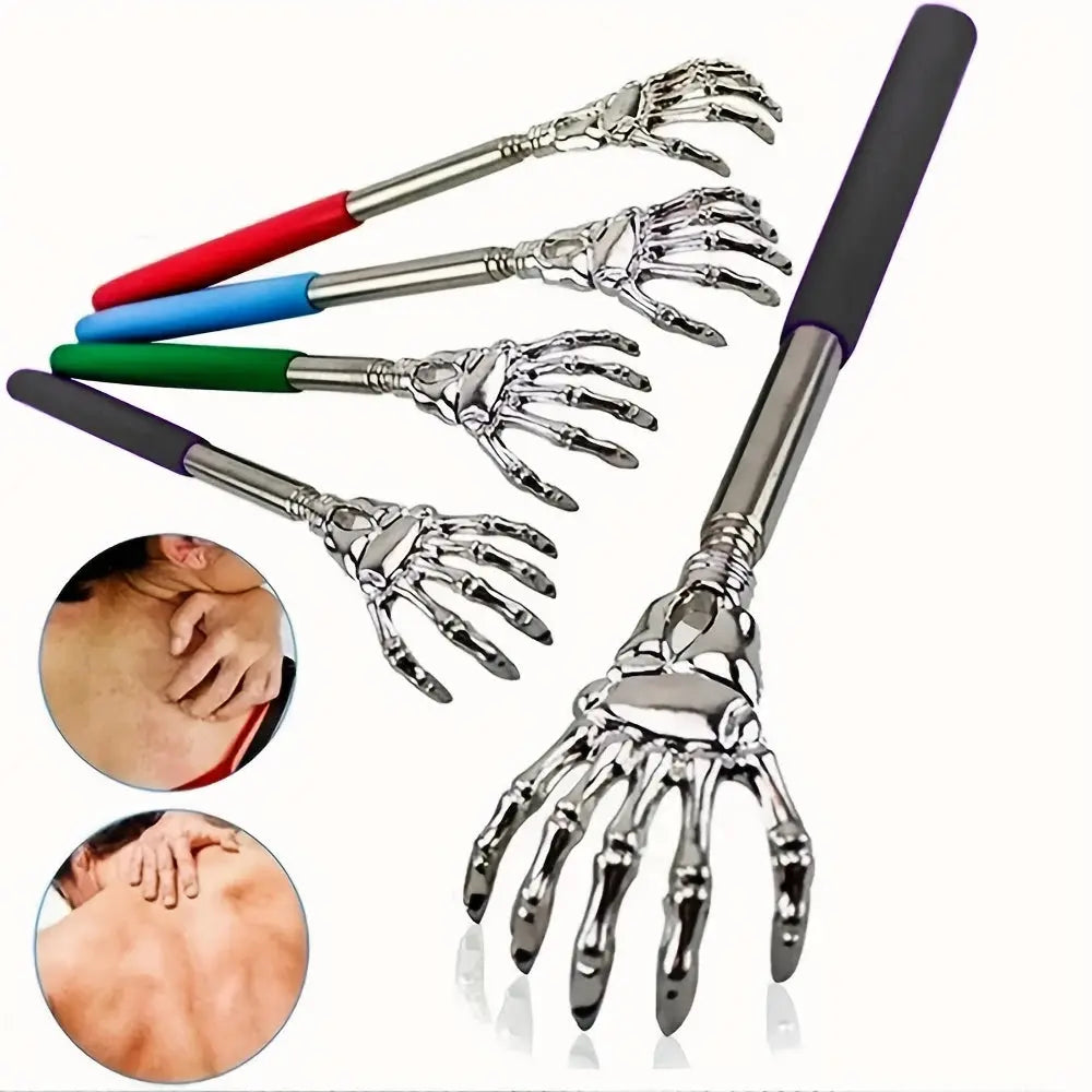 Portable Extendable Back Scratcher Stainless Steel Telescoping Back Scratcher for Both Human and Pets Extendable Back Massager fabbinventora.com