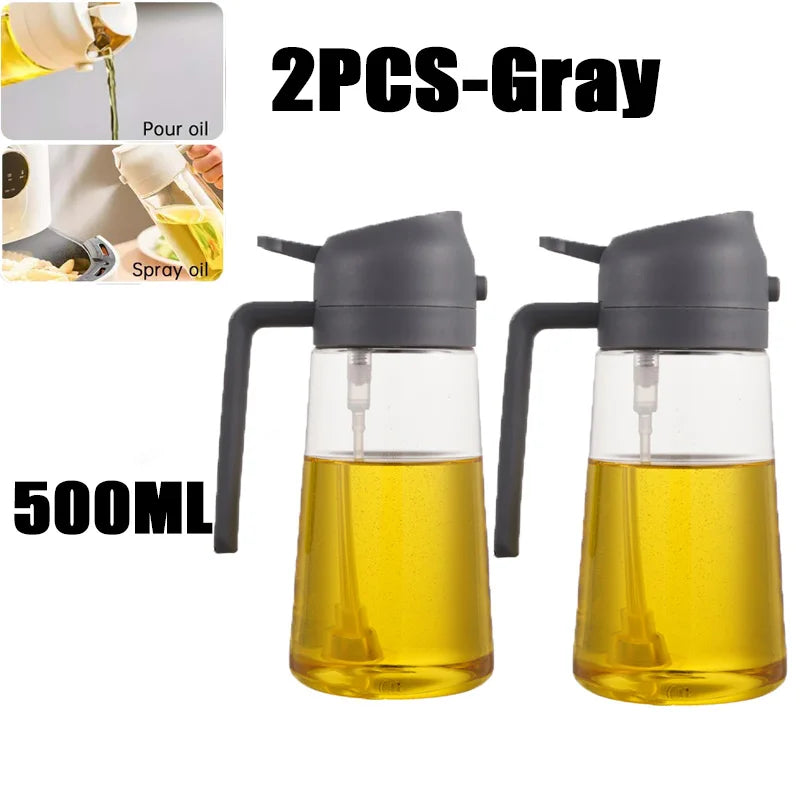 200/300/500ml Oil Spray Bottle BBQ Cooking Olive Oil Sprayer Plastic Baking Oil Spray Empty Bottle Vinegar Bottle Or  Oil brush fabbinventora.com