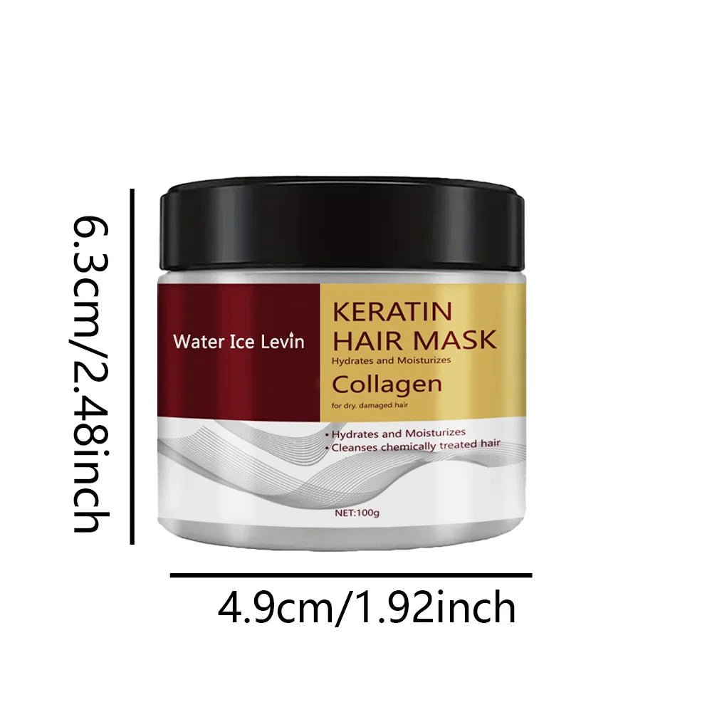 Collagen Keratin Hair Mask Dual Oil Control Moisturizer Conditioner Soft Smooth Frizz Damaged Repair Revitalize Hair Care fabbinventora.com