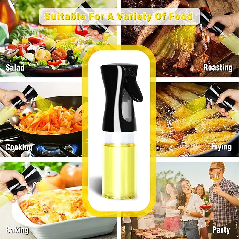 200/300/500ml Oil Spray Bottle BBQ Cooking Olive Oil Sprayer Plastic Baking Oil Spray Empty Bottle Vinegar Bottle Or  Oil brush fabbinventora.com