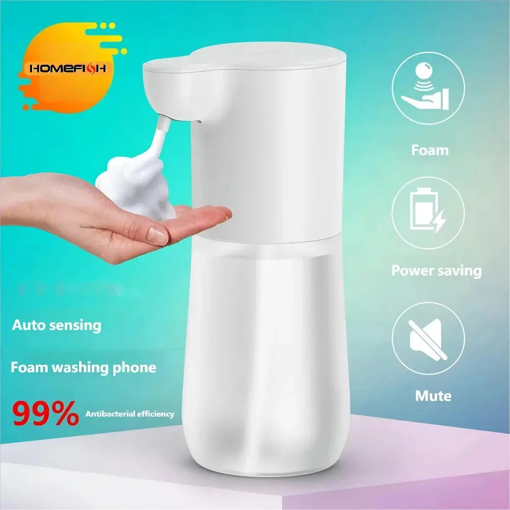 HOMEFISH Smart Sensor Automatic Soap Dispenser 350ml USB Charging Contactless Soap Foam Dispenser Hand Sanitizer Machine fabbinventora.com