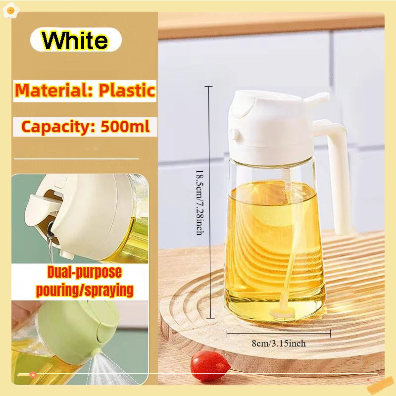 200/300/500ml Oil Spray Bottle BBQ Cooking Olive Oil Sprayer Plastic Baking Oil Spray Empty Bottle Vinegar Bottle Or  Oil brush fabbinventora.com