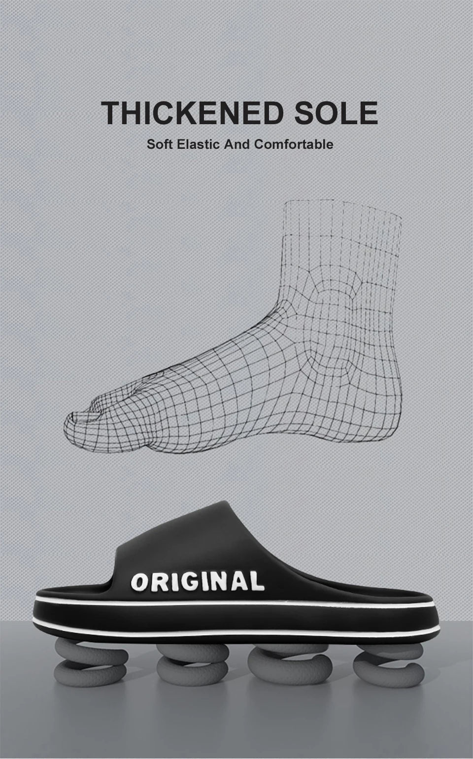 Feslishoet Women Letter Slippers Beach Slides Solid Color Mens Thick Sole Indoor Bathroom Anti Slip Shoes Summer Couple Sandals fabbinventora.com