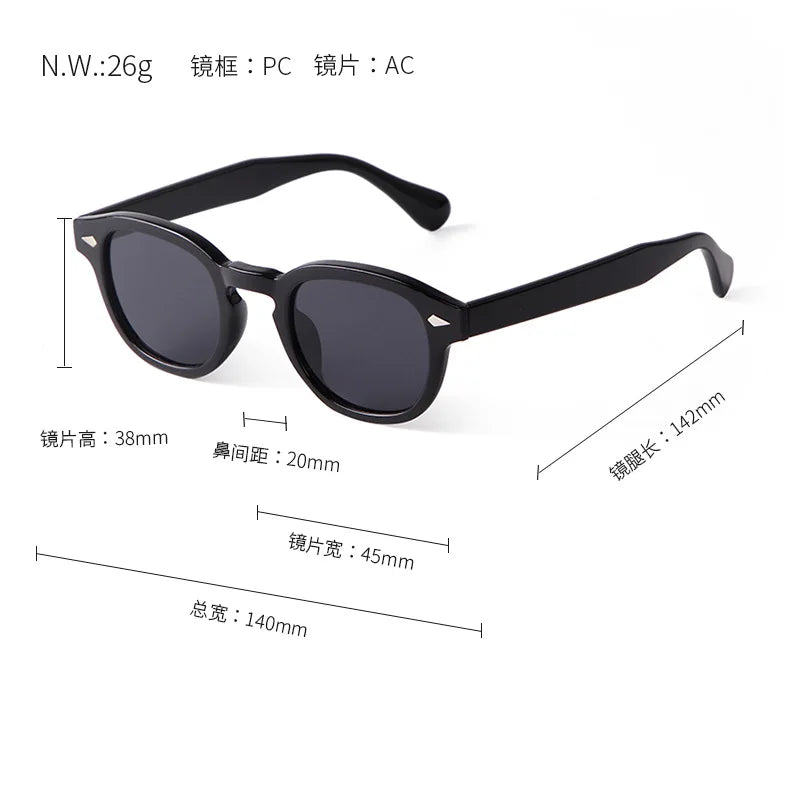 Vintage Fashion Shell Round Sunglasses Women Men 2024 Brand Design Retro Rivet Yellow Blue Lens Square Sun Glasses Female UV400 fabbinventora.com