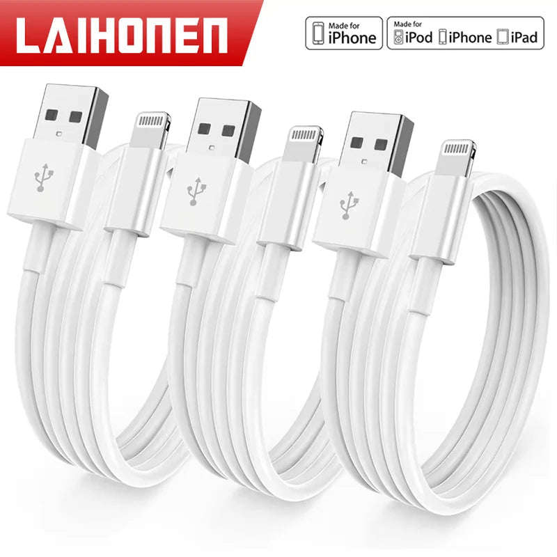 3pcs 1pc for iPhone charger cable lightning data cable original  MFi certified USB A charging cable suitable for iPhone 13 12 1 fabbinventora.com