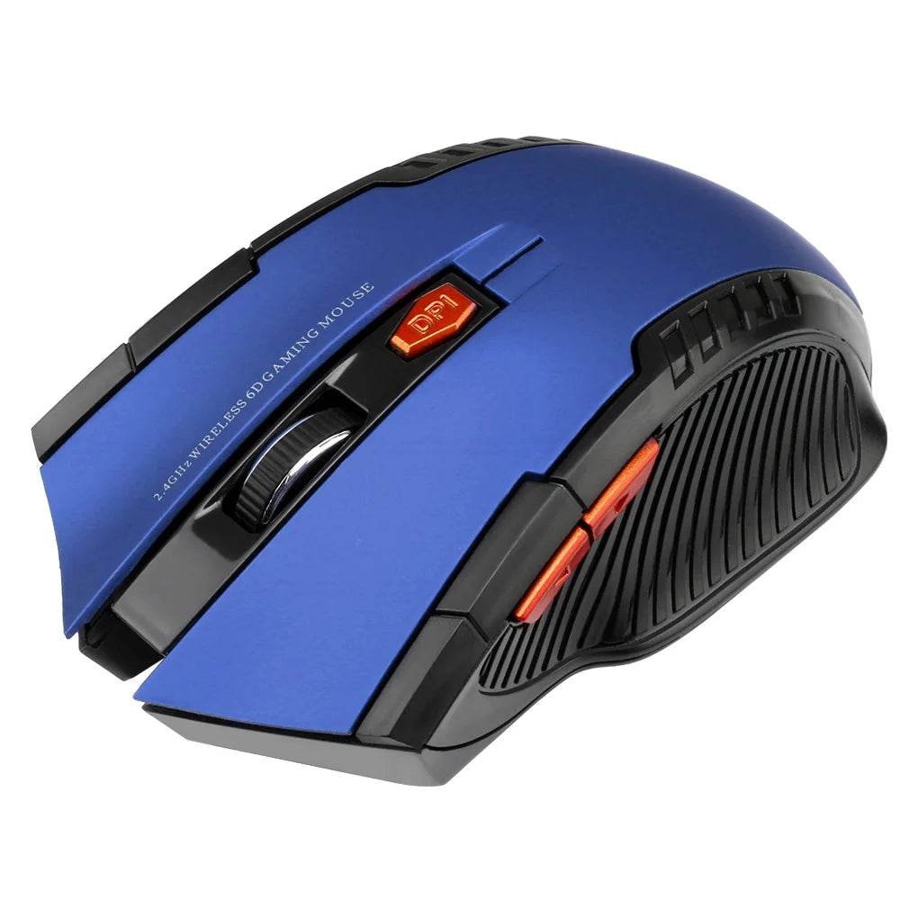 2.4G Wireless Mouse 1600DPI Optical Mouse Gamer for Computer 6 Buttons Wireless Mice with USB Receiver for PC Laptop Accessories fabbinventora.com