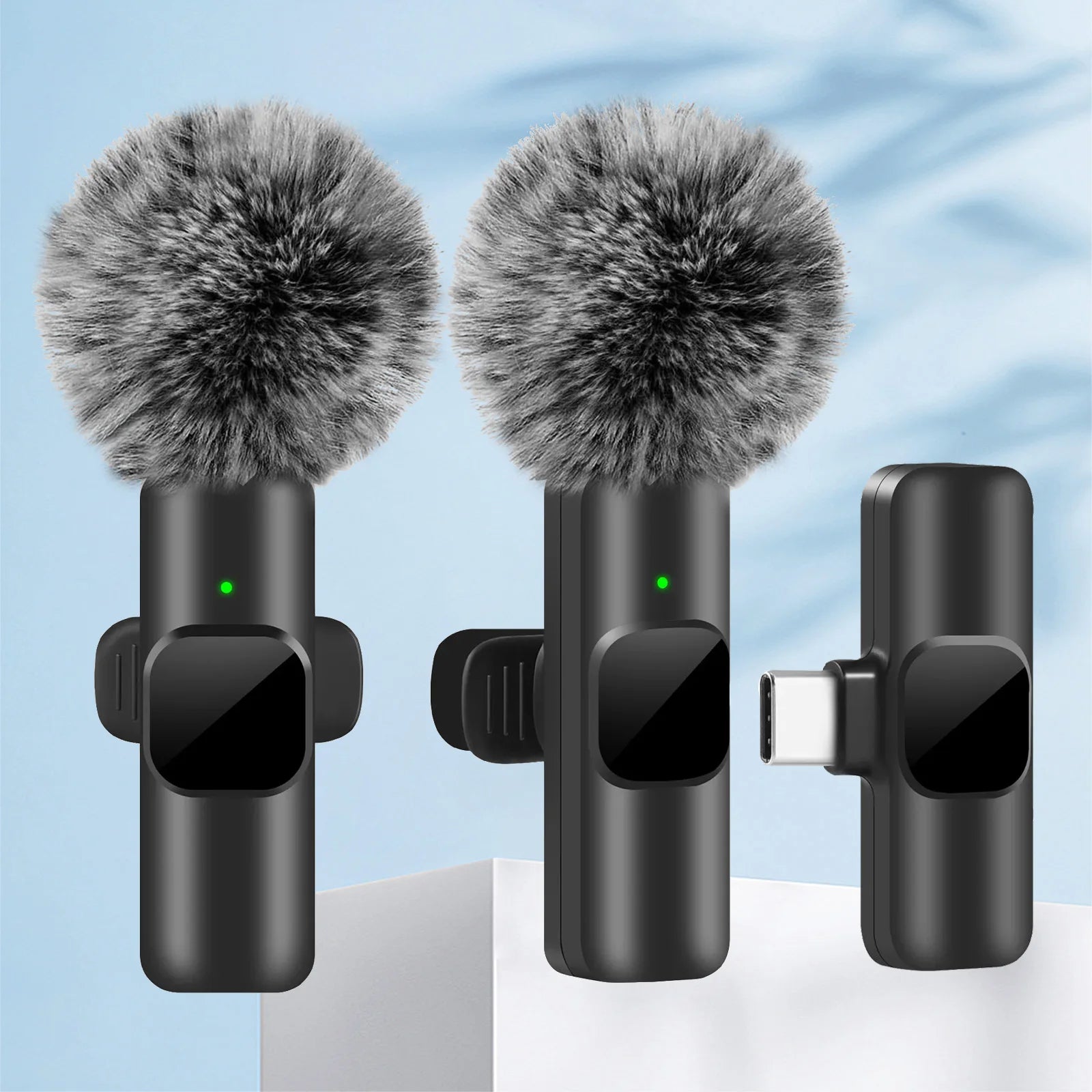K60 NEW Wireless Lavalier Microphone Audio Video Recording Mini Mic For iPhone Android Laptop Gaming Mobile Phone Microphone fabbinventora.com