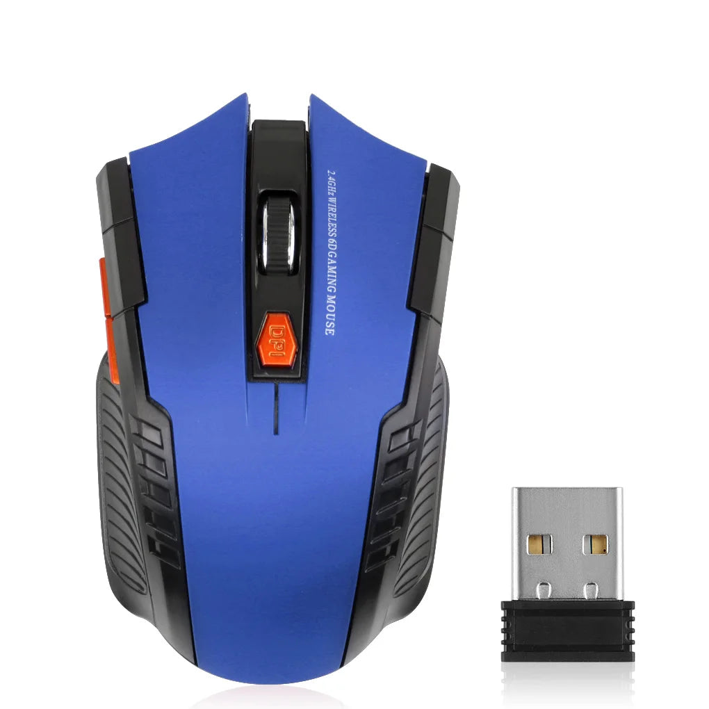 2.4G Wireless Mouse 1600DPI Optical Mouse Gamer for Computer 6 Buttons Wireless Mice with USB Receiver for PC Laptop Accessories fabbinventora.com