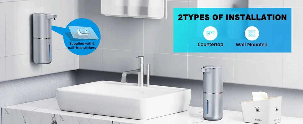 Soap dispenser for bathroom kitchen 380ml Touchless Sensor Smart Washing Hand 4 Level Adjustable automatic Foam Soap Dispenser fabbinventora.com