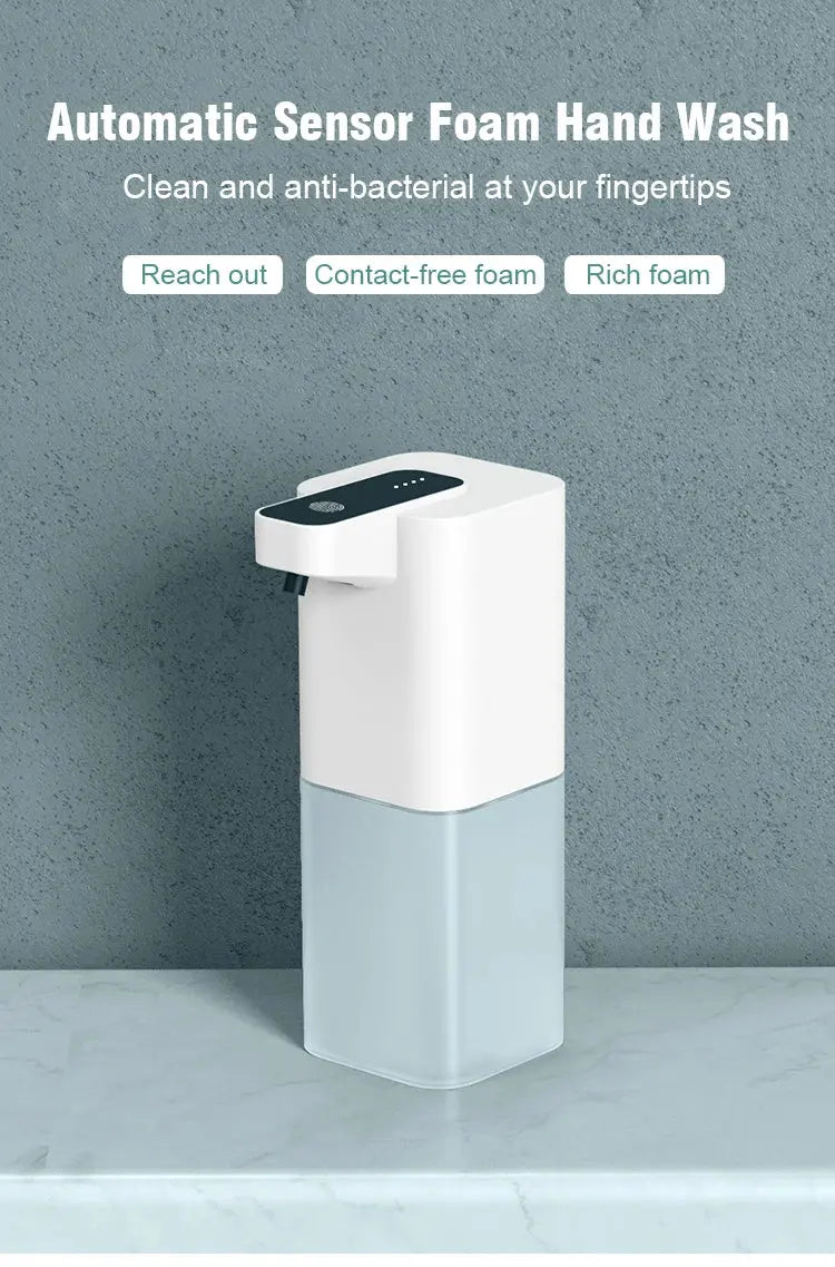 Automatic Liquid Soap Dispenser Touchless Infrared Sensor Hand Free Soap Hand Sensor Dispenser Smart Foam Machine USB Charging fabbinventora.com