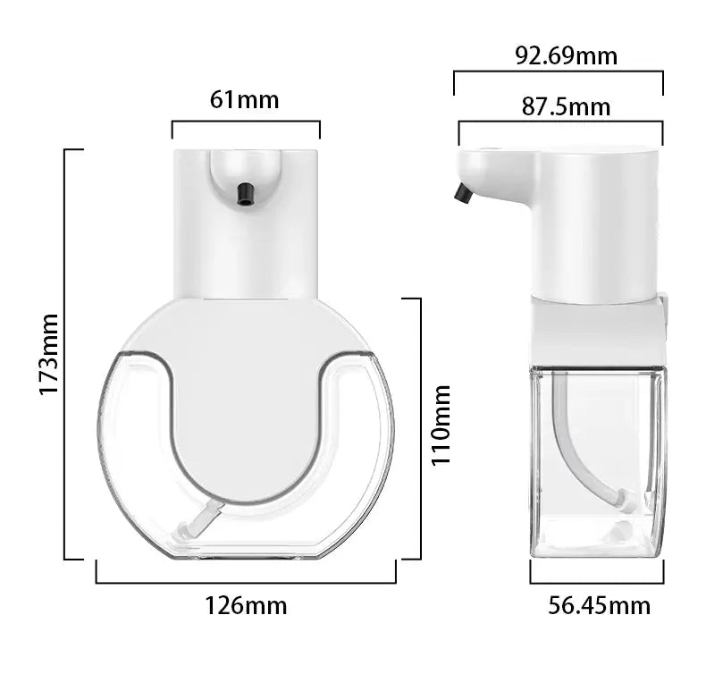 420ml Smart Soap Dispenser Touchless Motion Sensor Washing Hand Device Wall-Mounted Liquid Soap Dispenser Liquid Foam Model fabbinventora.com