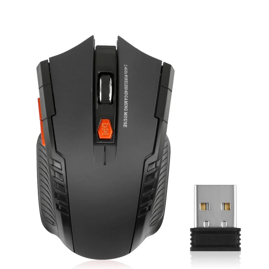 2.4G Wireless Mouse 1600DPI Optical Mouse Gamer for Computer 6 Buttons Wireless Mice with USB Receiver for PC Laptop Accessories fabbinventora.com