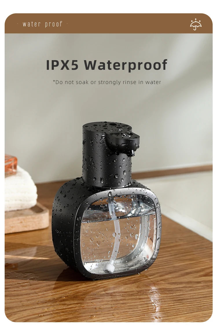 New Wall Mounted Automatic Soap Dispenser Foam Smart Hand Washing Machine 500ml Liquid Rechargeable Bathroom Induction Sensor fabbinventora.com