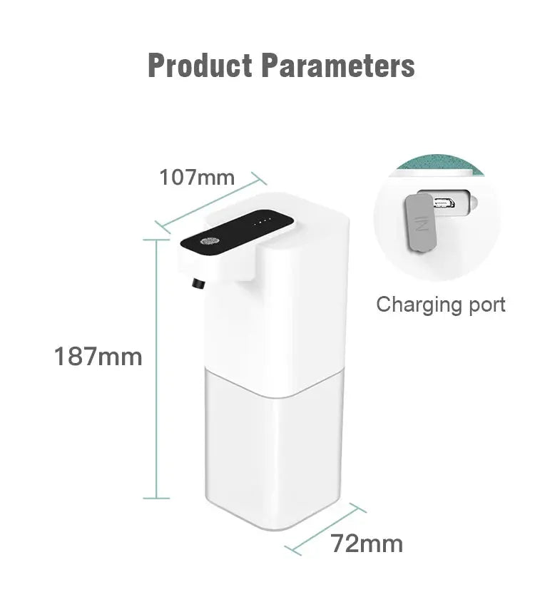 Automatic Liquid Soap Dispenser Touchless Infrared Sensor Hand Free Soap Hand Sensor Dispenser Smart Foam Machine USB Charging fabbinventora.com