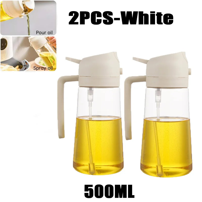200/300/500ml Oil Spray Bottle BBQ Cooking Olive Oil Sprayer Plastic Baking Oil Spray Empty Bottle Vinegar Bottle Or  Oil brush fabbinventora.com