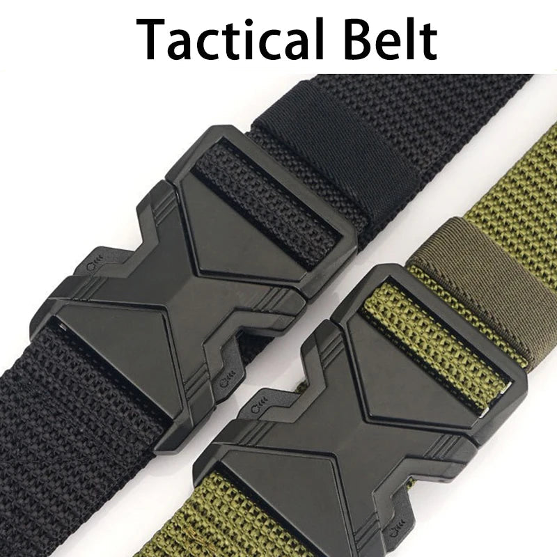 The New Men's 125cm Buckle Belt Nylon Braided Lightweight Breathable Daily Commuter Men's Belt fabbinventora.com