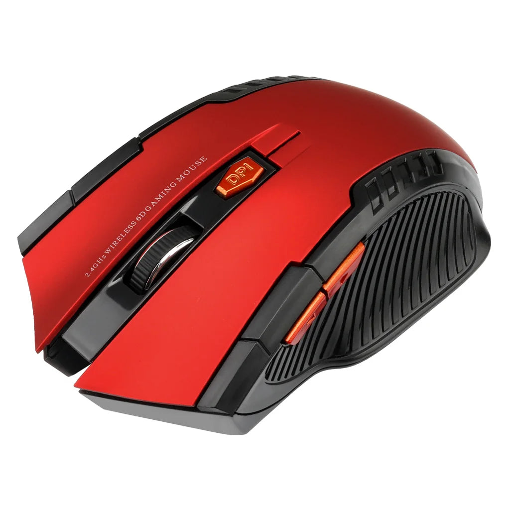 2.4G Wireless Mouse 1600DPI Optical Mouse Gamer for Computer 6 Buttons Wireless Mice with USB Receiver for PC Laptop Accessories fabbinventora.com