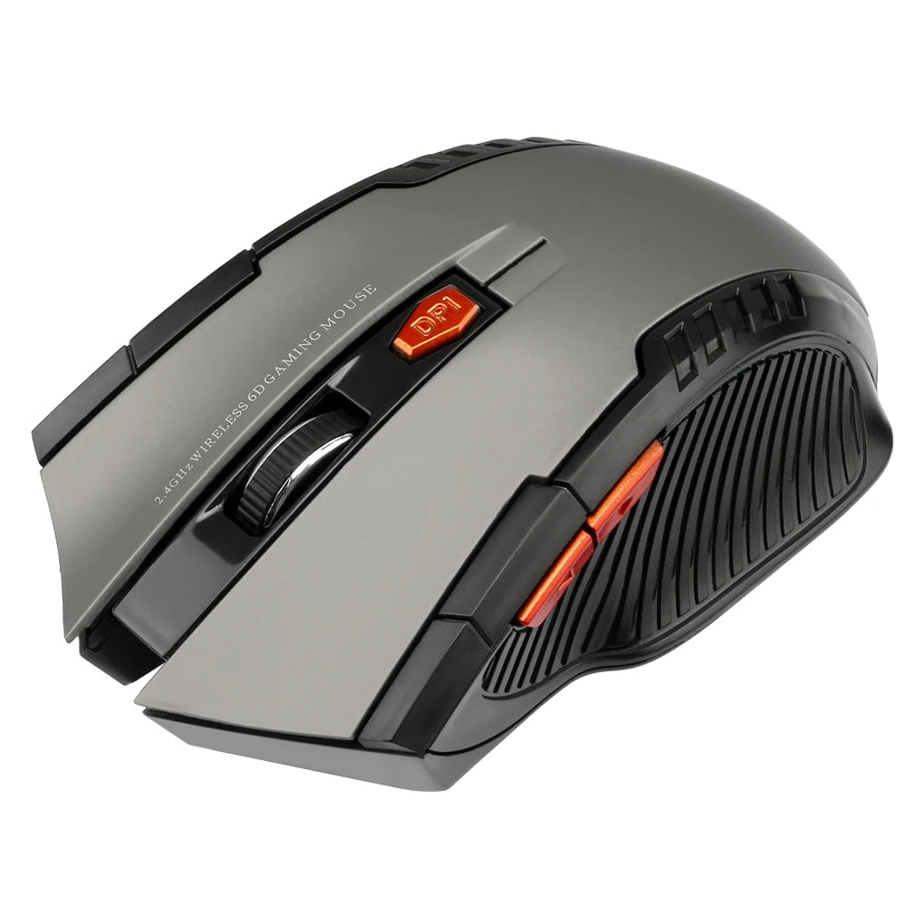 2.4G Wireless Mouse 1600DPI Optical Mouse Gamer for Computer 6 Buttons Wireless Mice with USB Receiver for PC Laptop Accessories fabbinventora.com