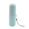 Portable toothbrush and toothpaste holder case for travel and camping use