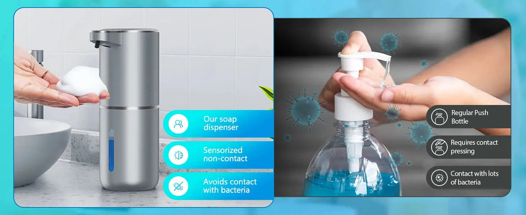 Soap dispenser for bathroom kitchen 380ml Touchless Sensor Smart Washing Hand 4 Level Adjustable automatic Foam Soap Dispenser fabbinventora.com