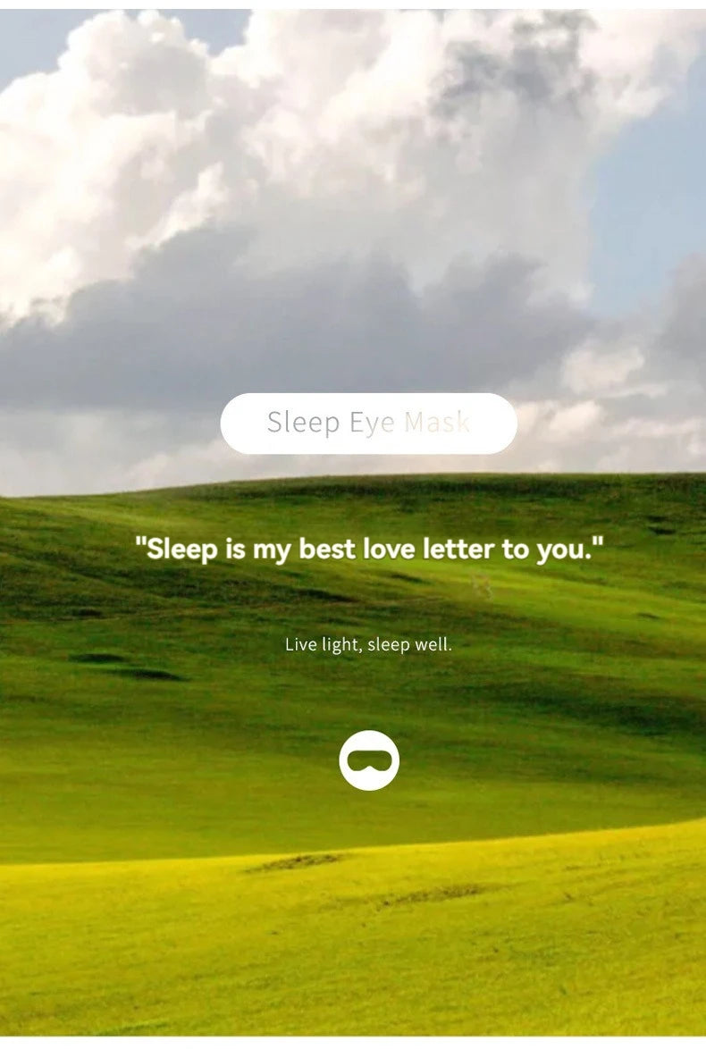 Sleeping Eye Mask Korean Style Ice Silk Warm And Cool Dual Use Adjustable Travel Light Blocking Breathable Eye Mask fabbinventora.com