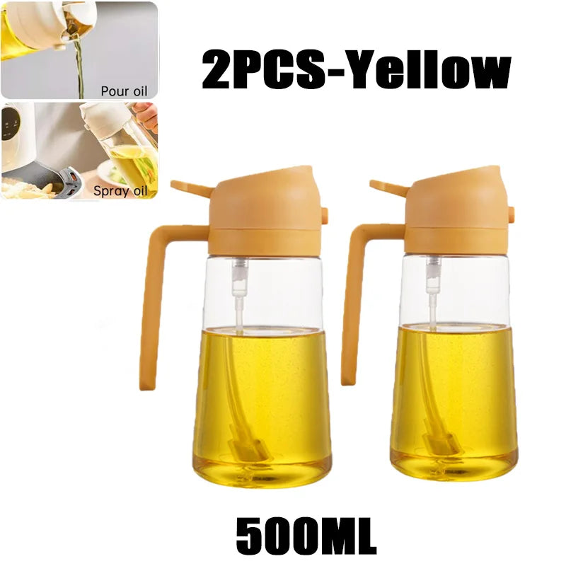 200/300/500ml Oil Spray Bottle BBQ Cooking Olive Oil Sprayer Plastic Baking Oil Spray Empty Bottle Vinegar Bottle Or  Oil brush fabbinventora.com