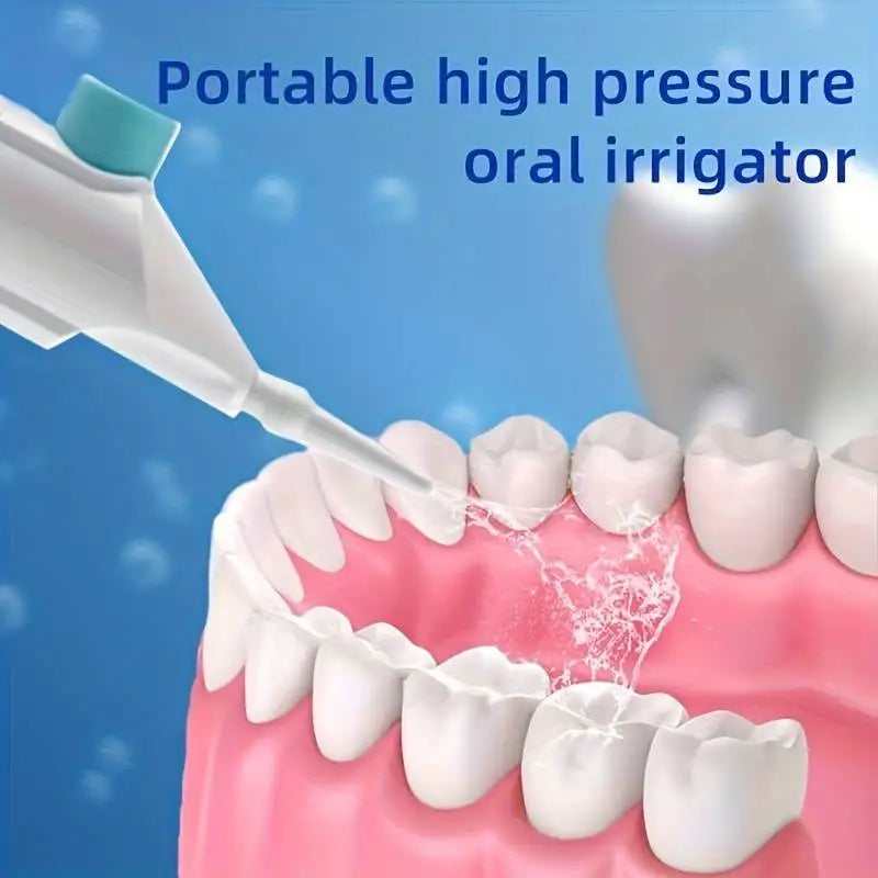 Household High Pressure Oral Irrigator Portable Teeth Clean Water Dental Floss Manual High Pressure Water Toothpick fabbinventora.com