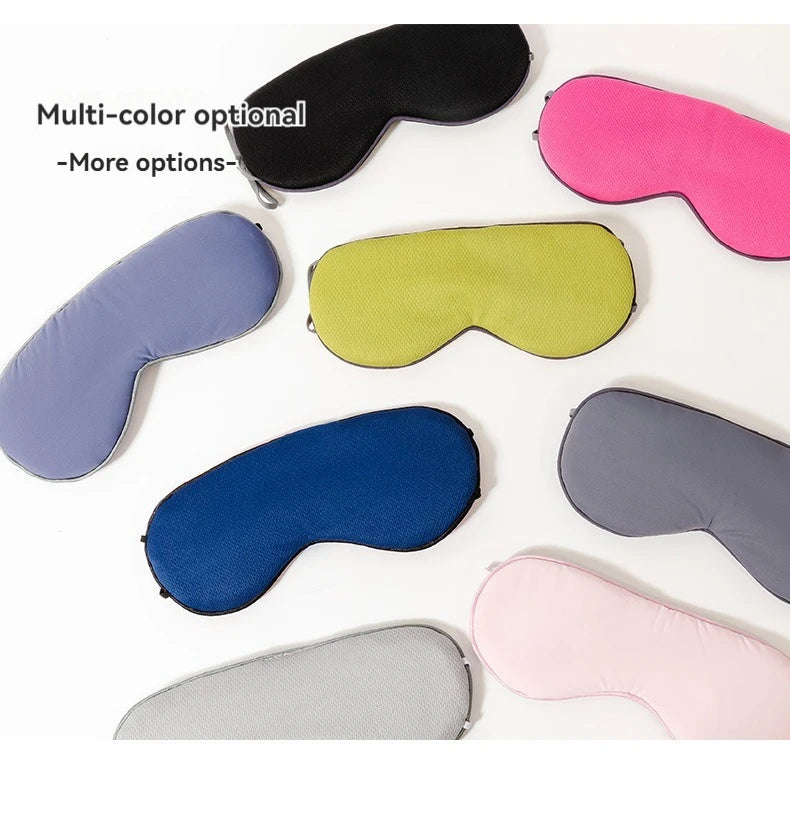 Sleeping Eye Mask Korean Style Ice Silk Warm And Cool Dual Use Adjustable Travel Light Blocking Breathable Eye Mask fabbinventora.com