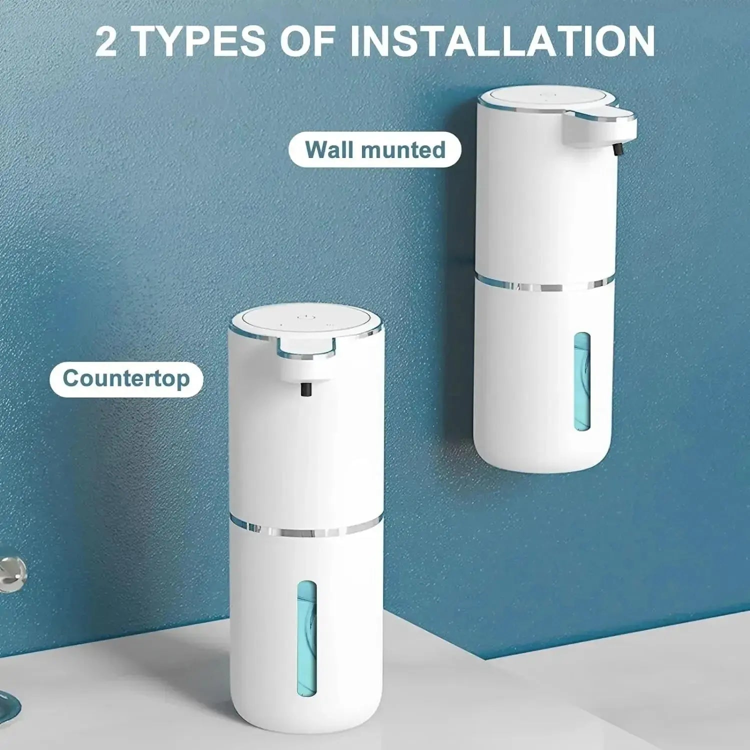 Automatic Soap Dispenser Touchless Foaming Soap Dispenser 380ml USB Rechargeable Electric 4 Level Adjustable Foam Soap Dispenser fabbinventora.com