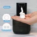 Wall mounted automatic foam soap dispenser with sensor and rechargeable battery