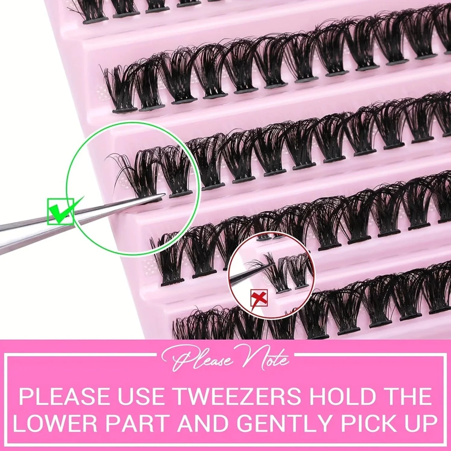 MJ Individual Lashes 8-16mm 200pcs Cluster Lashes Natural Look Mixed Tray DIY Eyelash Extension Volume Lash Clusters Eyelashes fabbinventora.com