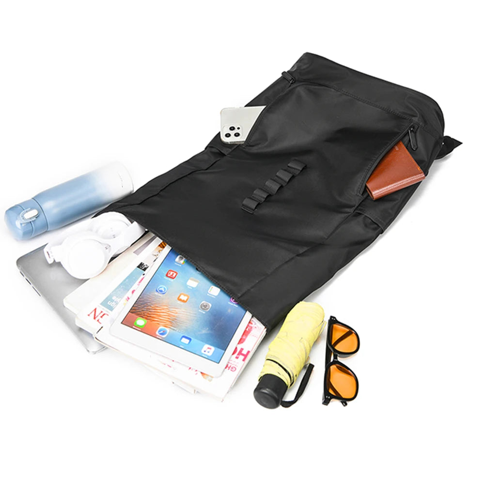 Men waterproof laptop backpack with large capacity for travel school and work