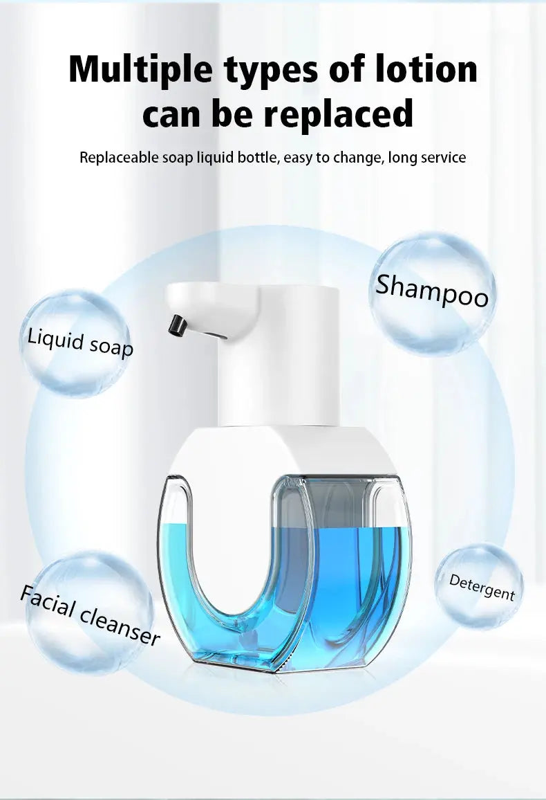 420ml Smart Soap Dispenser Touchless Motion Sensor Washing Hand Device Wall-Mounted Liquid Soap Dispenser Liquid Foam Model fabbinventora.com
