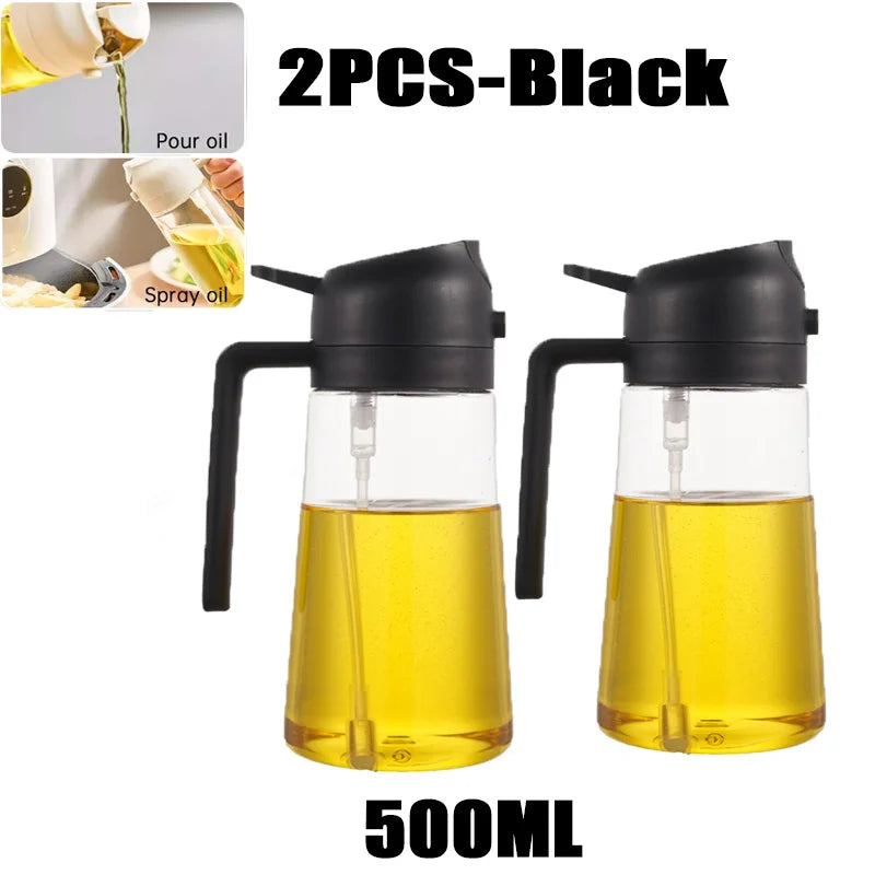 200/300/500ml Oil Spray Bottle BBQ Cooking Olive Oil Sprayer Plastic Baking Oil Spray Empty Bottle Vinegar Bottle Or  Oil brush fabbinventora.com