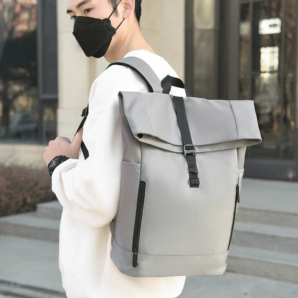 Men waterproof laptop backpack with large capacity for travel school and work